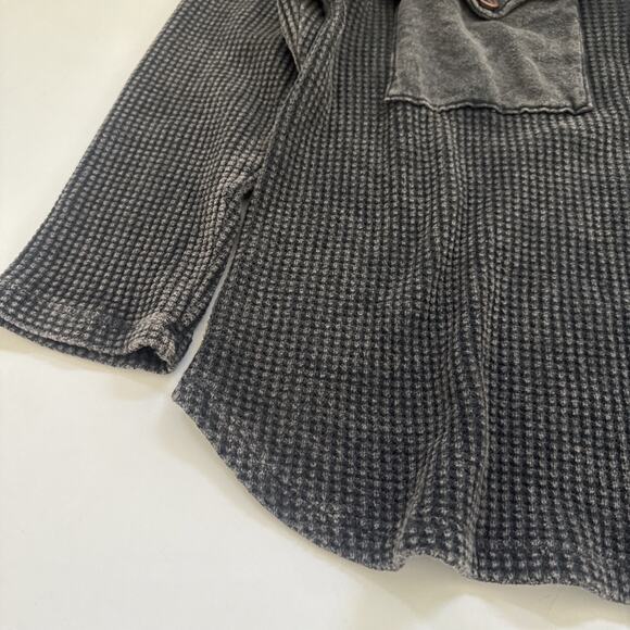 Bucket List OVERSIZED Waffle Knit Cardigan Sweater Womens Small Boho Fall Baggy - Picture 3 of 10